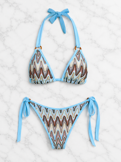Glitter Mesh Bikini Set