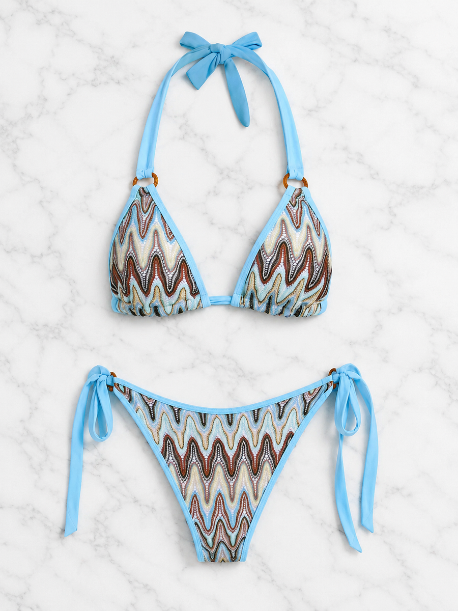 Glitter Mesh Bikini Set
