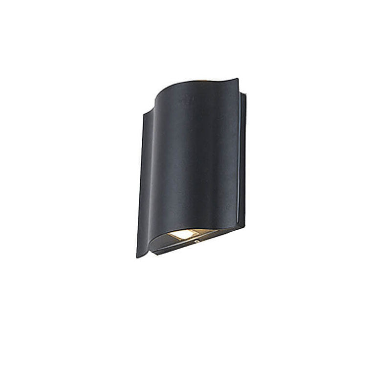 Ravielle Weatherproof Wave Aluminum LED Outdoor Wall Light for Patio and Entryway