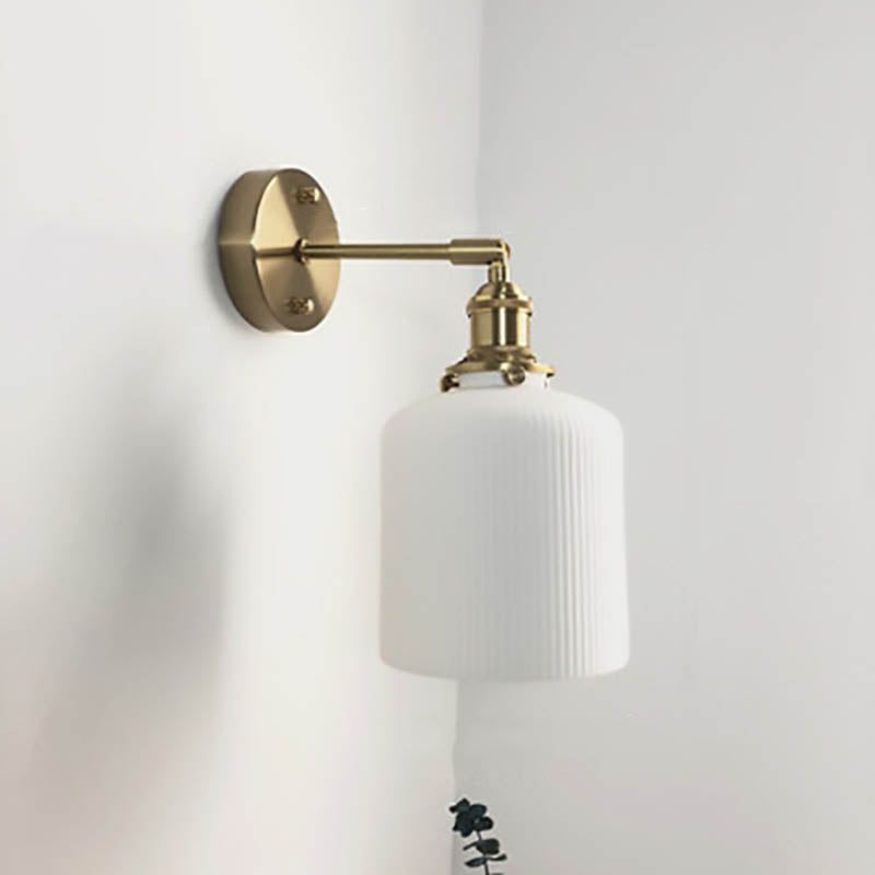 Serandelle Japanese Brass Lucite Wall Sconce for Hallway Ambient Glow