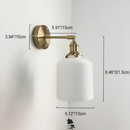 Serandelle Japanese Brass Lucite Wall Sconce for Hallway Ambient Glow