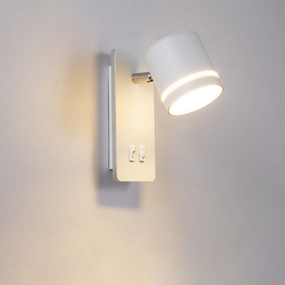 Wrenna Nordic Iron Square LED Wall Sconce Rotatable Spotlight for Bedside Reading