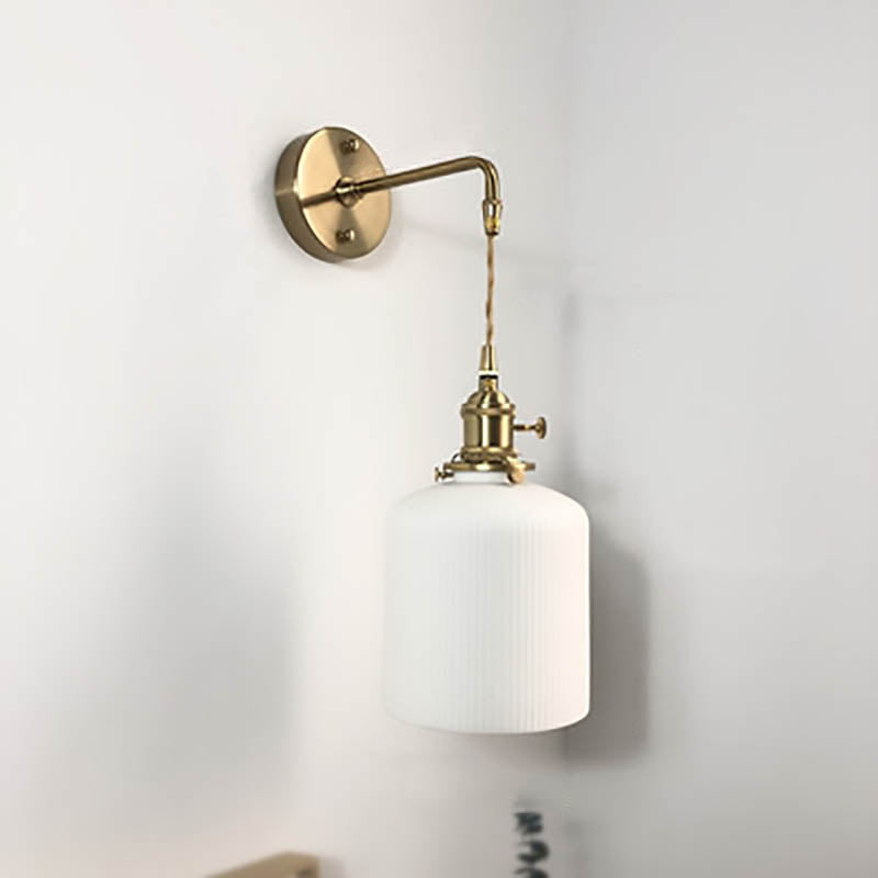 Serandelle Japanese Brass Lucite Wall Sconce for Hallway Ambient Glow
