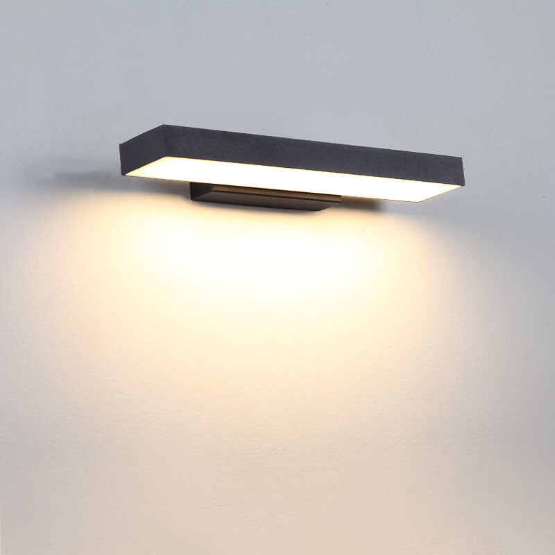 Nyverra Minimalist Stainless Steel LED Wall Light Motion Sensing Outdoor Porch Fixture