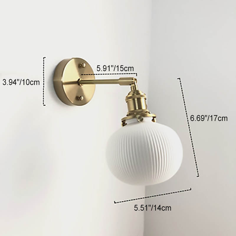 Serandelle Japanese Brass Lucite Wall Sconce for Hallway Ambient Glow
