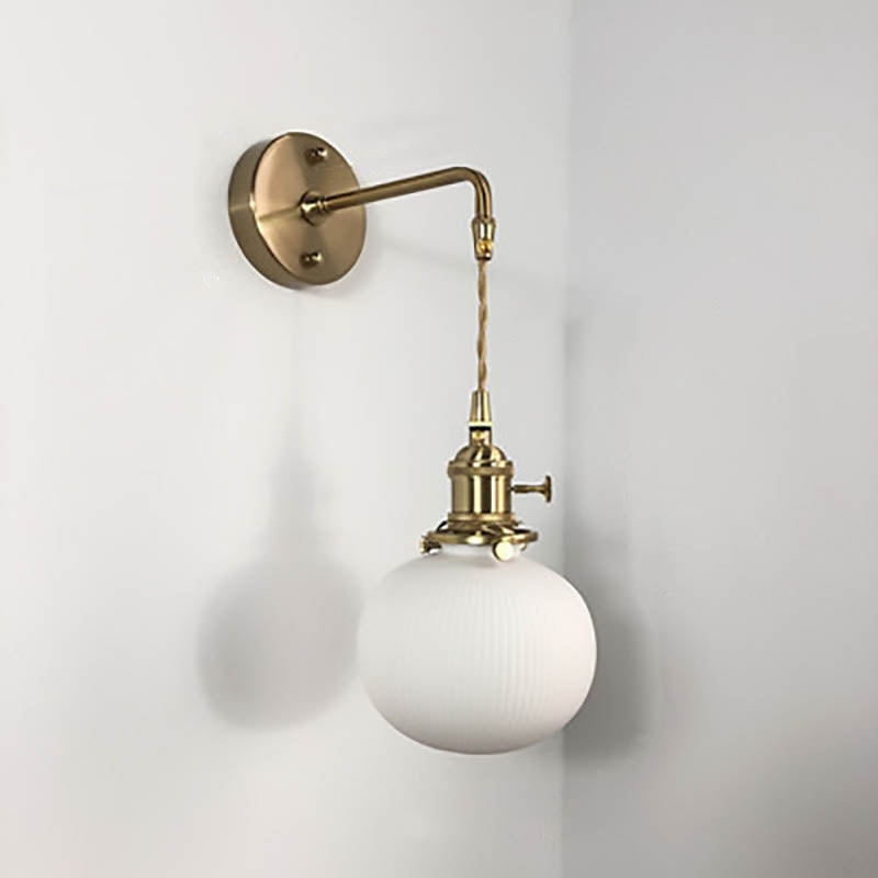 Serandelle Japanese Brass Lucite Wall Sconce for Hallway Ambient Glow