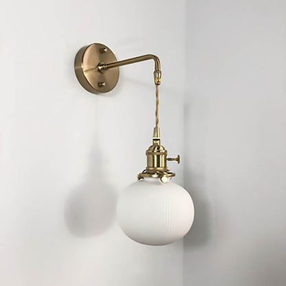 Serandelle Japanese Brass Lucite Wall Sconce for Hallway Ambient Glow
