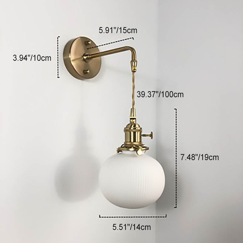 Serandelle Japanese Brass Lucite Wall Sconce for Hallway Ambient Glow