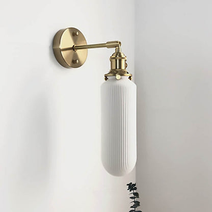 Serandelle Japanese Brass Lucite Wall Sconce for Hallway Ambient Glow