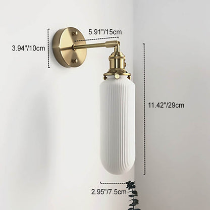 Serandelle Japanese Brass Lucite Wall Sconce for Hallway Ambient Glow