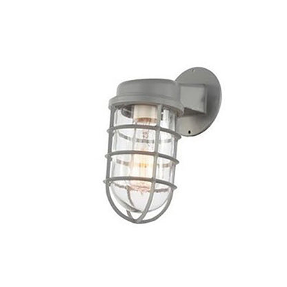 Ulvienne Industrial Aluminum Cage LED Wall Sconce for Entryway and Stairwell