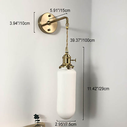 Serandelle Japanese Brass Lucite Wall Sconce for Hallway Ambient Glow