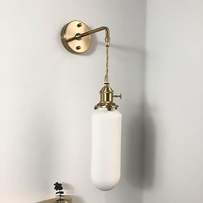 Serandelle Japanese Brass Lucite Wall Sconce for Hallway Ambient Glow
