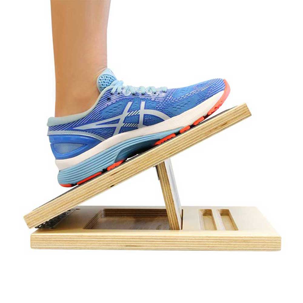 Adjustable Wooden Slant Board – Foldable Incline Stretch Board (30°–45°) with Anti-Slip Surface for Exercise and Balance Training