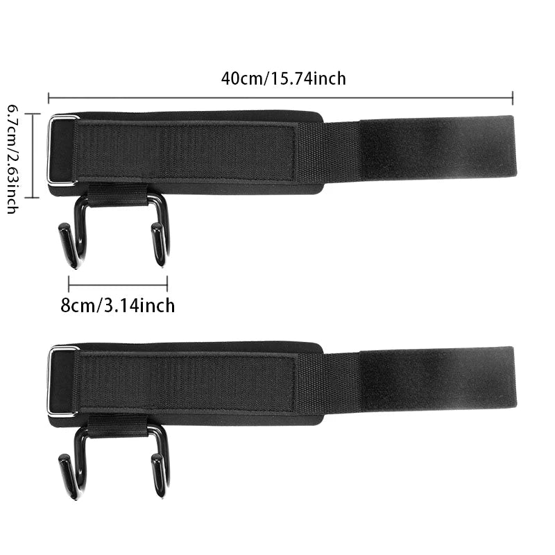 Weight Lifting Hook Grips with Wrist Wraps