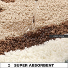 Seaside Footprint Bath Mat