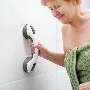 Shower Grab Bar – Strong Suction & No Drill Install | Bathroom Safety Handle For Eldery With Secure Grip