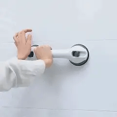 Shower Grab Bar – Strong Suction & No Drill Install | Bathroom Safety Handle For Eldery With Secure Grip