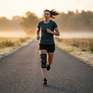 Knee Compression Sleeve with Side Stabilizers