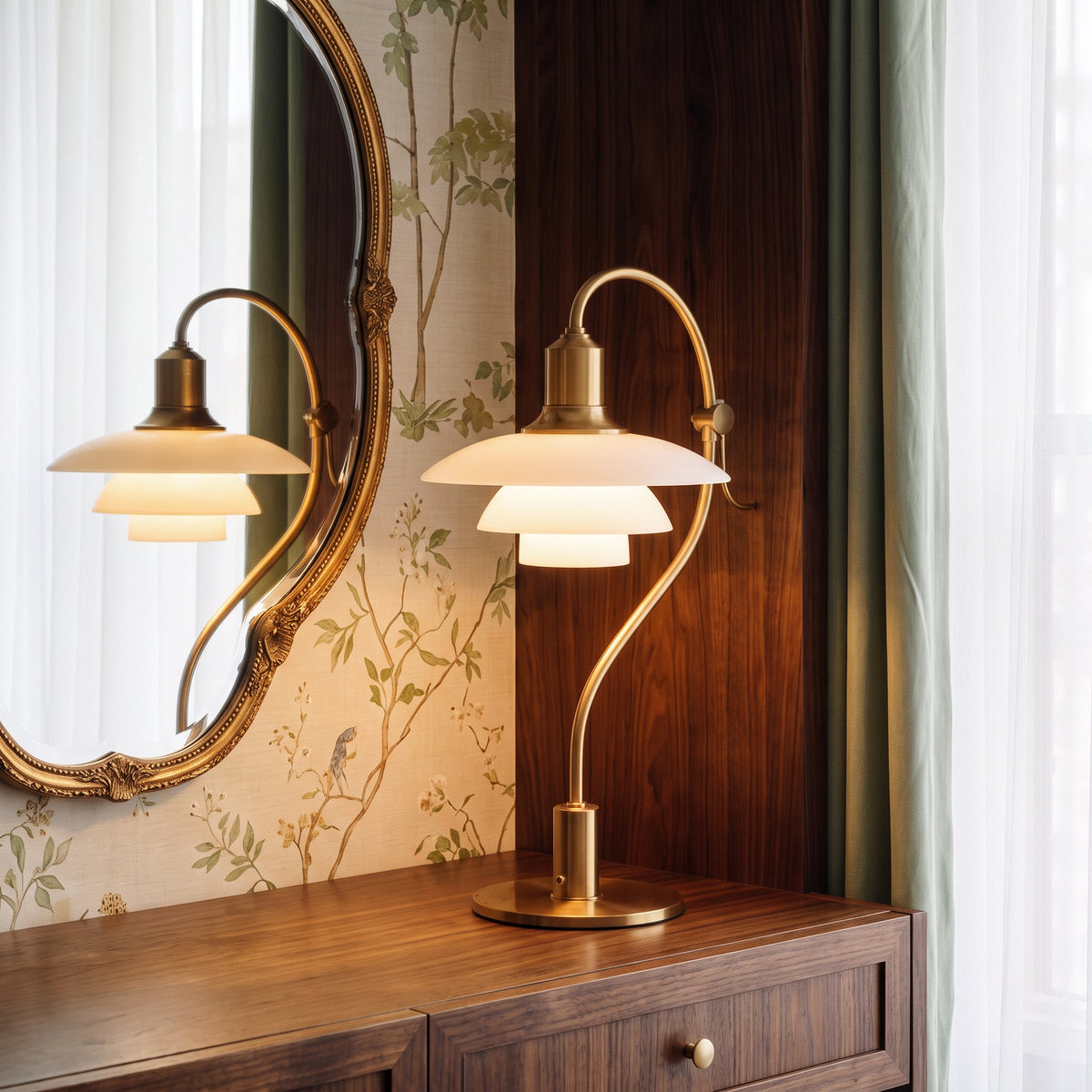 Bellamira Modern Metal E27 Table Lamp with Warm Glow for Bedroom Nightstands