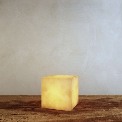Duvessa Modern Alabaster Table Lamp with Soft E27 Glow for Living Room Styling