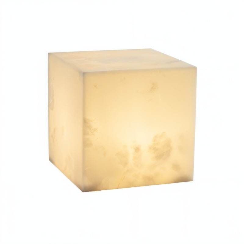 Duvessa Modern Alabaster Table Lamp with Soft E27 Glow for Living Room Styling