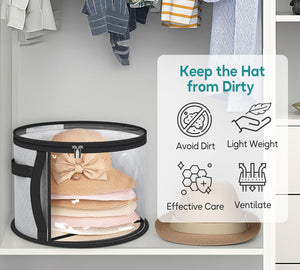 Clear Wide-Brim Hat Storage Case