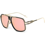 Gold and mirrored pink lens