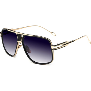 Gold & gradient gray lens