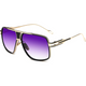 Gold & gradient purple lens