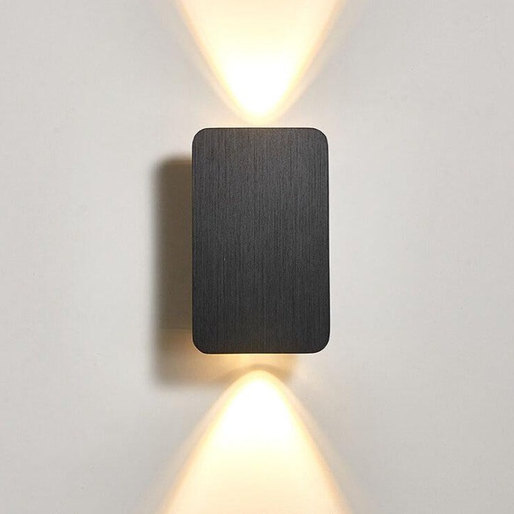 Fiorella Minimalist Aluminum Rectangular Wall Sconce for Hallway and Stairwell Lighting