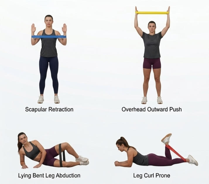 5-Pack Resistance Bands Set with Carry Bag – Natural Latex Loop Bands for Strength Training, Stretching, and Fitness Workouts