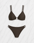 Coffee O-Ring Triangle Bikini Set