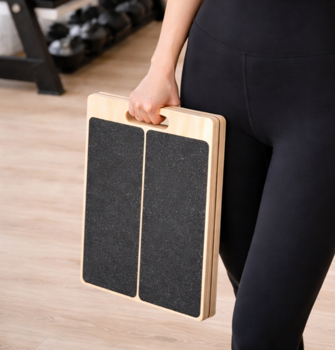 Adjustable Wooden Slant Board – Foldable Incline Stretch Board (30°–45°) with Anti-Slip Surface for Exercise and Balance Training