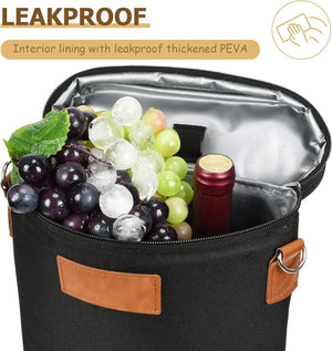 Insulated Dual Wine Bottle Carrier