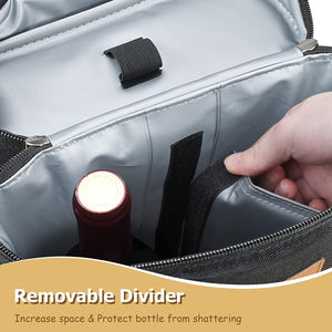 Insulated Dual Wine Bottle Carrier