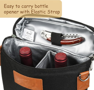 Insulated Dual Wine Bottle Carrier
