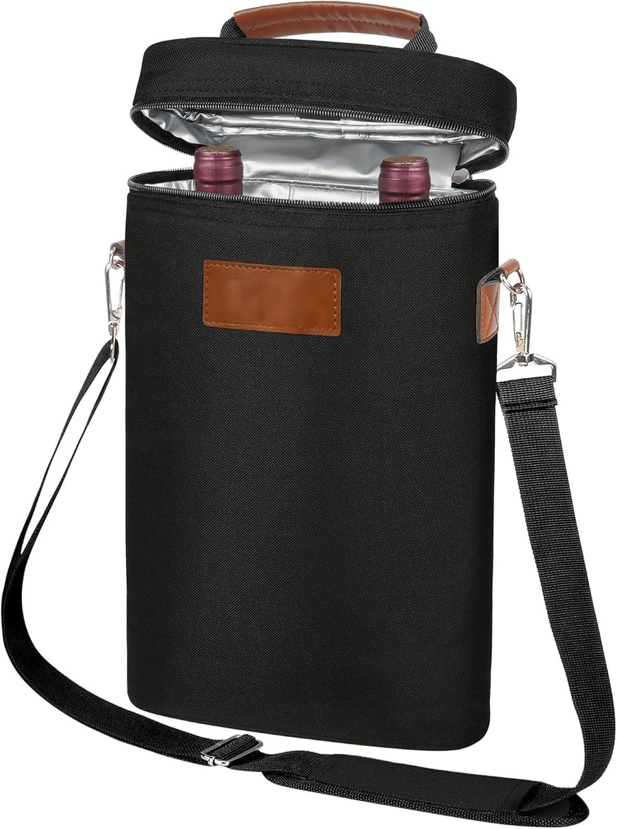 Insulated Dual Wine Bottle Carrier