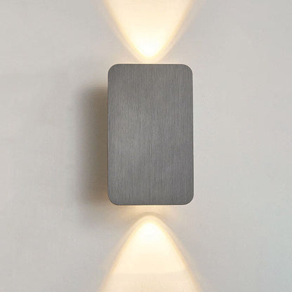 Fiorella Minimalist Aluminum Rectangular Wall Sconce for Hallway and Stairwell Lighting