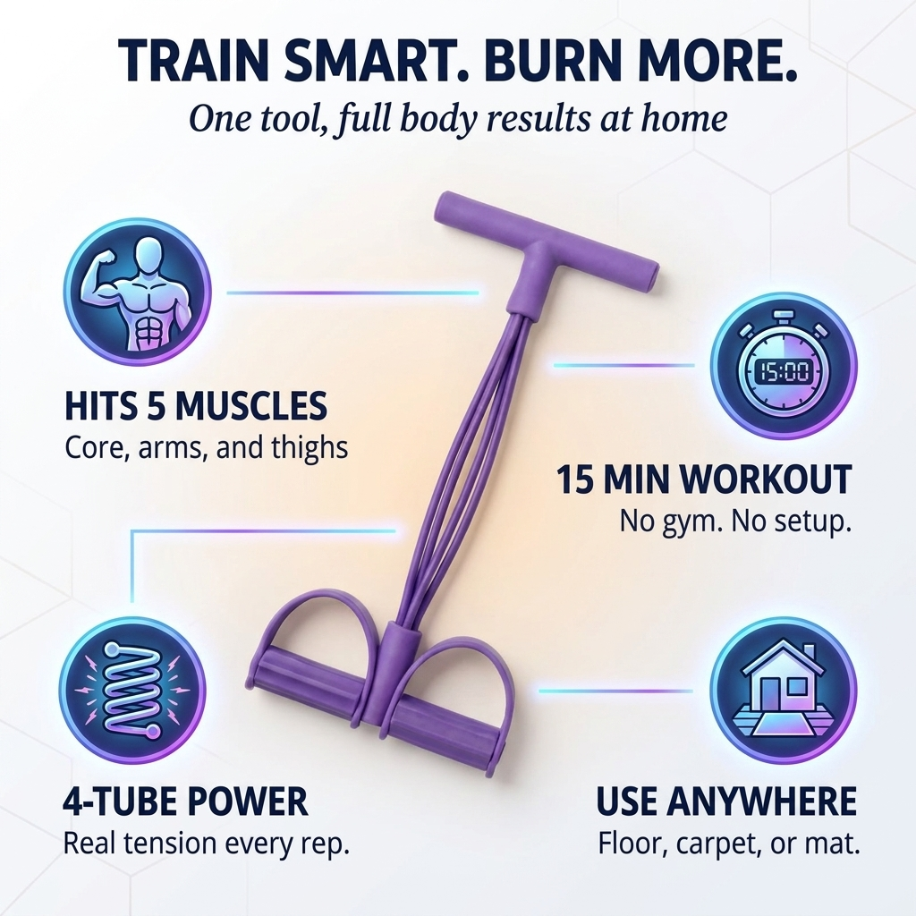 8-Tube Full-Body Resistance Pedal Trainer - image 9