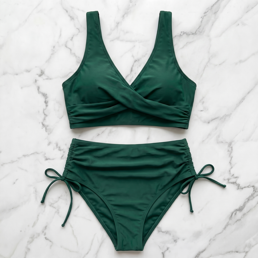 High Waist Tummy Control Bikini Set - image 5