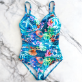 Ocean print one-piece swimsuit - image 5