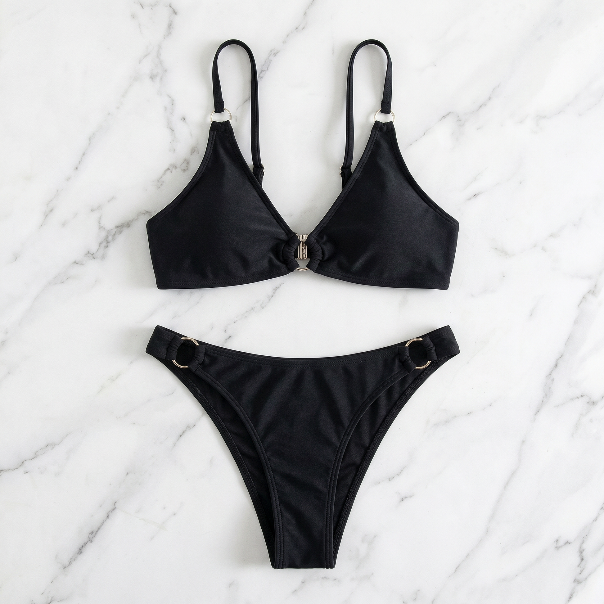 Black Bralette Bikini Set - image 5