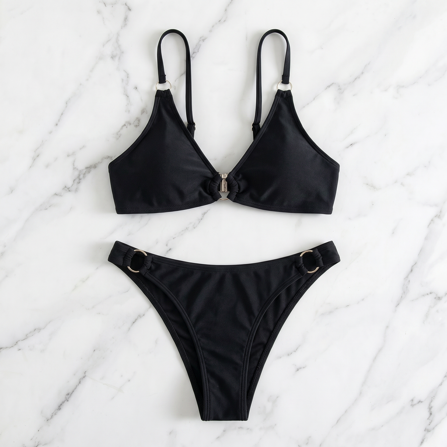 Black Bralette Bikini Set - image 5