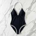 Black Bralette One-Piece Swimsuit - image 5