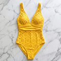 Yellow Bralette One-Piece Swimsuit - image 5