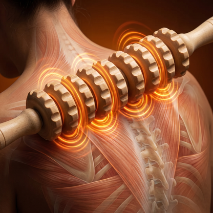 Wooden Fascia Massage Roller
