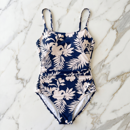 Wild Flower Tummy Control Ruched One-Piece