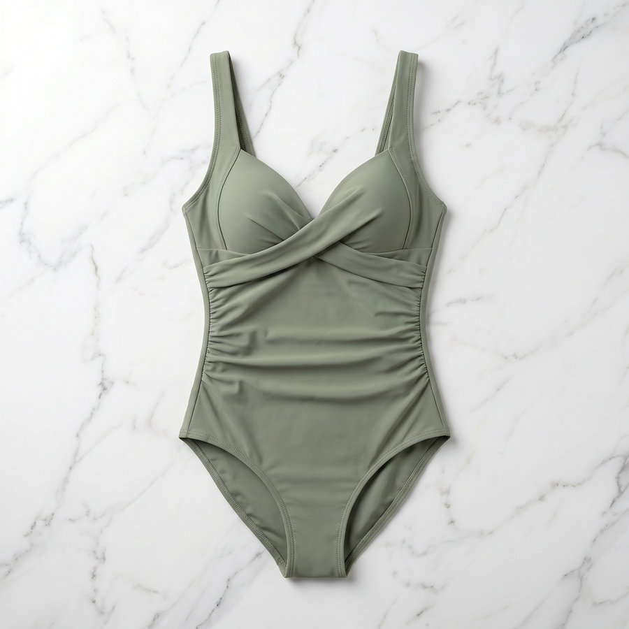 Tummy Control Push-Up One-Piece Swimsuit for Women — Slimming Bathing Suit
