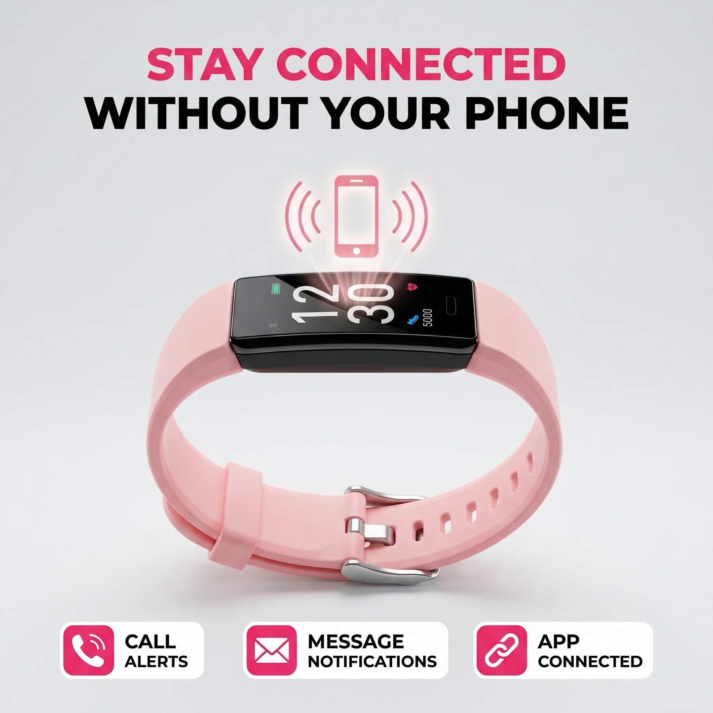 Pulse Pink Fitness Tracker